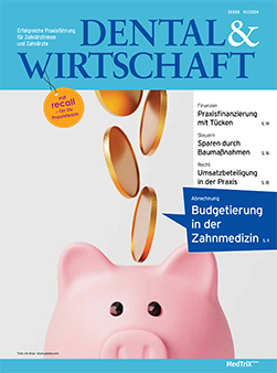 Cover der Ausgabe 1/2024 von DENTAL&WIRTSCHAFT