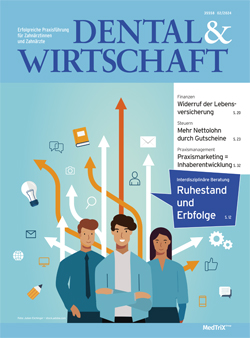 Cover der Ausgabe 2/2024 von DENTAL&WIRTSCHAFT